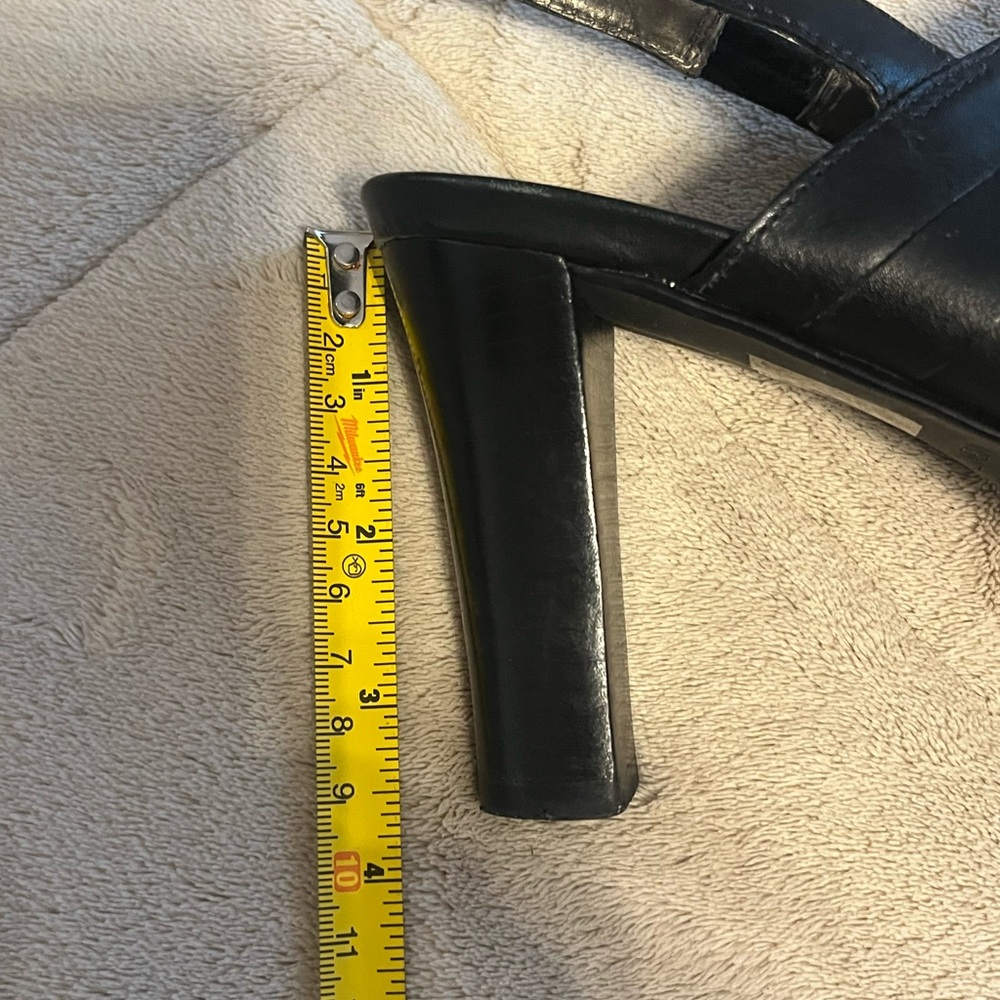 Brighton Black Heels, sz 81/2, only worn twice. The heel is too high for me.
